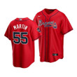 Atlanta Braves Chris Martin #55 2021 MLB All-Star Game PatchRed Jersey