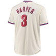 Bryce Harper Philadelphia Phillies Majestic Big And Tall Alternate Cool Base Player- Cream Jersey