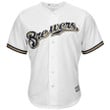 Eric Thames Milwaukee Brewers Majestic Cool Base- White Jersey