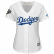 Clayton Kershaw Los Angeles Dodgers Majestic Women's 2018 World Series Cool Base Player- White Jersey
