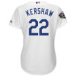 Clayton Kershaw Los Angeles Dodgers Majestic Women's 2018 World Series Cool Base Player- White Jersey