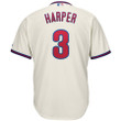 Bryce Harper Philadelphia Phillies Majestic Alternate icial Cool Base Player- Cream Jersey