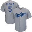 Corey Seager Los Angeles Dodgers Majestic Road icial Cool Base Replica Player- Gray color Jersey