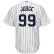 Aaron Judge New York Yankees Majestic Home Cool Base Player- White Navy Jersey