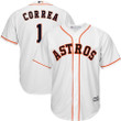 Carlos Correa Houston Astros Majestic icial Cool Base Player- White Jersey