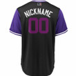 Colorado Rockies Majestic 2020 Players' Weekend Cool Base Pick-A-Player Roster- Black Purple Jersey