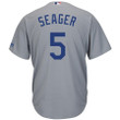 Corey Seager Los Angeles Dodgers Majestic Road icial Cool Base Replica Player- Gray Jersey