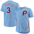 Bryce Harper Philadelphia Phillies Majestic Big And Tall Alternate Cool Base Player- Light Blue Jersey