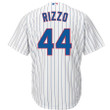 Anthony Rizzo #44 Chicago Cubs Majestic Big And Tall Cool Base Player- White Jersey
