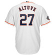 Jose Altuve Houston Astros Majestic 2019 World Series Bound Official Cool Base Player Jersey - White , MLB Jersey