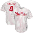 Scott Kingery Philadelphia Phillies Majestic Official Cool Base Player Jersey - White , MLB Jersey