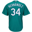 Felix Hernandez Seattle Mariners Majestic Cool Base Player Jersey - Northwest Green , MLB Jersey