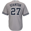 Giancarlo Stanton New York Yankees Majestic Cool Base Replica Player Jersey - Gray , MLB Jersey