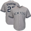 Giancarlo Stanton New York Yankees Majestic Big And Tall Alternate Cool Base Replica Player Jersey - Gray , MLB Jersey