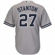 Giancarlo Stanton New York Yankees Majestic Big And Tall Alternate Cool Base Replica Player Jersey - Gray , MLB Jersey