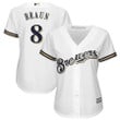 Ryan Braun Milwaukee Brewers Majestic Women's Alternate Cool Base Replica Player Jersey - White , MLB Jersey