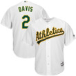 Khris Davis Oakland Athletics Majestic Home Official Cool Base Replica Player Jersey - White , MLB Jersey