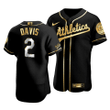 Men's Oakland Athletics Khris Davis #2 Golden Edition Black  Jersey , MLB Jersey