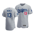 Men's Los Angeles Dodgers Max Muncy #13 2020 World Series Champions  Alternate Jersey Gray , MLB Jersey
