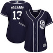 Manny Machado San Diego Padres Majestic Women's Cool Base Player Jersey - Navy , MLB Jersey