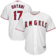 Shohei Ohtani Los Angeles Angels Majestic Big And Tall Cool Base Player Jersey - White Color , MLB Jersey