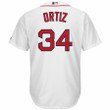 David Ortiz Boston Red Sox Majestic Home Official Cool Base Player Jersey - White , MLB Jersey