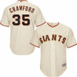 Brandon Crawford San Francisco Giants Majestic Cool Base Player Jersey - Tan , MLB Jersey