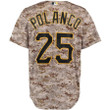 Gregory Polanco Pittsburgh Pirates Majestic Alternate Official Cool Base Player Replica Jersey - Camo , MLB Jersey