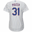 Mike Piazza New York Mets Majestic Women's Home Cool Base Player Jersey - White Royal , MLB Jersey