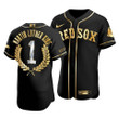 Men's Boston Red Sox Martin Luther King Black Special Golden Edition Jersey , MLB Jersey