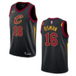 Men's Cleveland Cavaliers #16 Cedi Osman Statement Swingman Jersey - Black , Basketball Jersey