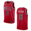 Men's Chicago Bulls #6 Cristiano Felicio Icon Swingman Jersey - Red , Basketball Jersey