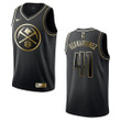 Men's Denver Nuggets #41 Juan Hernangomez Golden Edition Jersey - Black , Basketball Jersey
