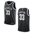 Men's Brooklyn Nets #33 Nicolas Claxton Icon Swingman Jersey - Black , Basketball Jersey