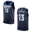 Men's Minnesota Timberwolves #13 Shabazz Napier Icon Swingman Jersey - Navy , Basketball Jersey
