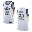 Men's Utah Jazz #22 Jeff Green Association Swingman Jersey - White , Basketball Jersey
