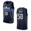 Men's Dallas Mavericks #50 Salah Mejri Statement Swingman Jersey - Navy , Basketball Jersey