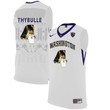 Washington Huskies White Matisse Thybulle NCAA College Basketball Player Portrait Fashion Jersey