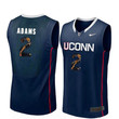 Male Uconn Huskies Navy Jalen Adams College Basketball Portrait Jersey