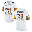 Male Iowa Hawkeyes White Anthony Hitchens College Football Jersey