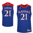 Male Kansas Jayhawks Royal Clay Young College Basketball Jersey