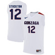 Male Gonzaga Bulldogs White David Stockton NCAA College Basketball Jersey