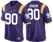 Male LSU Tigers Purple Anthony Johnson NCAA Football Jersey