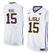 LSU Tigers White Reed Vial NCAA Basketball Jersey