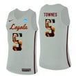 Loyola Ramblers White Marques Townes College Basketball Portrait Jersey