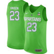 Male Michigan State Spartans Green Draymond Apple NCAA Basketball Jersey