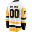 Men's Pittsburgh Penguins Wairaiders Away Breakaway Custom Jersey - White , NHL Jersey, Hockey Jerseys