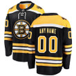Men's Boston Bruins Wairaiders Home Breakaway Custom Jersey - Black , NHL Jersey, Hockey Jerseys