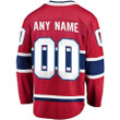 Men's Montreal Canadiens Wairaiders Home Breakaway Custom Jersey - Red , NHL Jersey, Hockey Jerseys