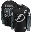 Steven Stamkos Tampa Bay Lightning Wairaiders Alternate Breakaway Player Jersey - Black , NHL Jersey, Hockey Jerseys